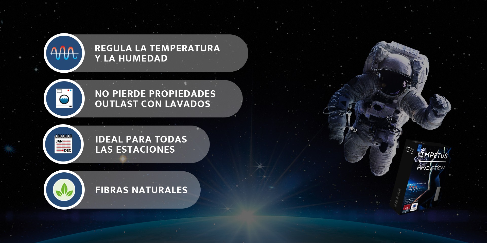 Fibras naturales, ideal para todas las estaciones | Propiedades Termorreguladoras | Impetus