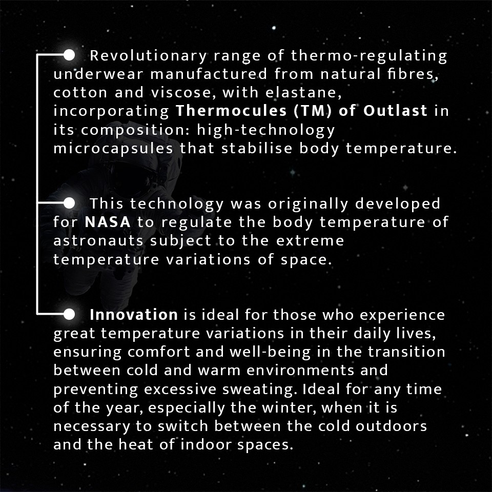 Innovation range | Temperature regulating Underwear | Impetus