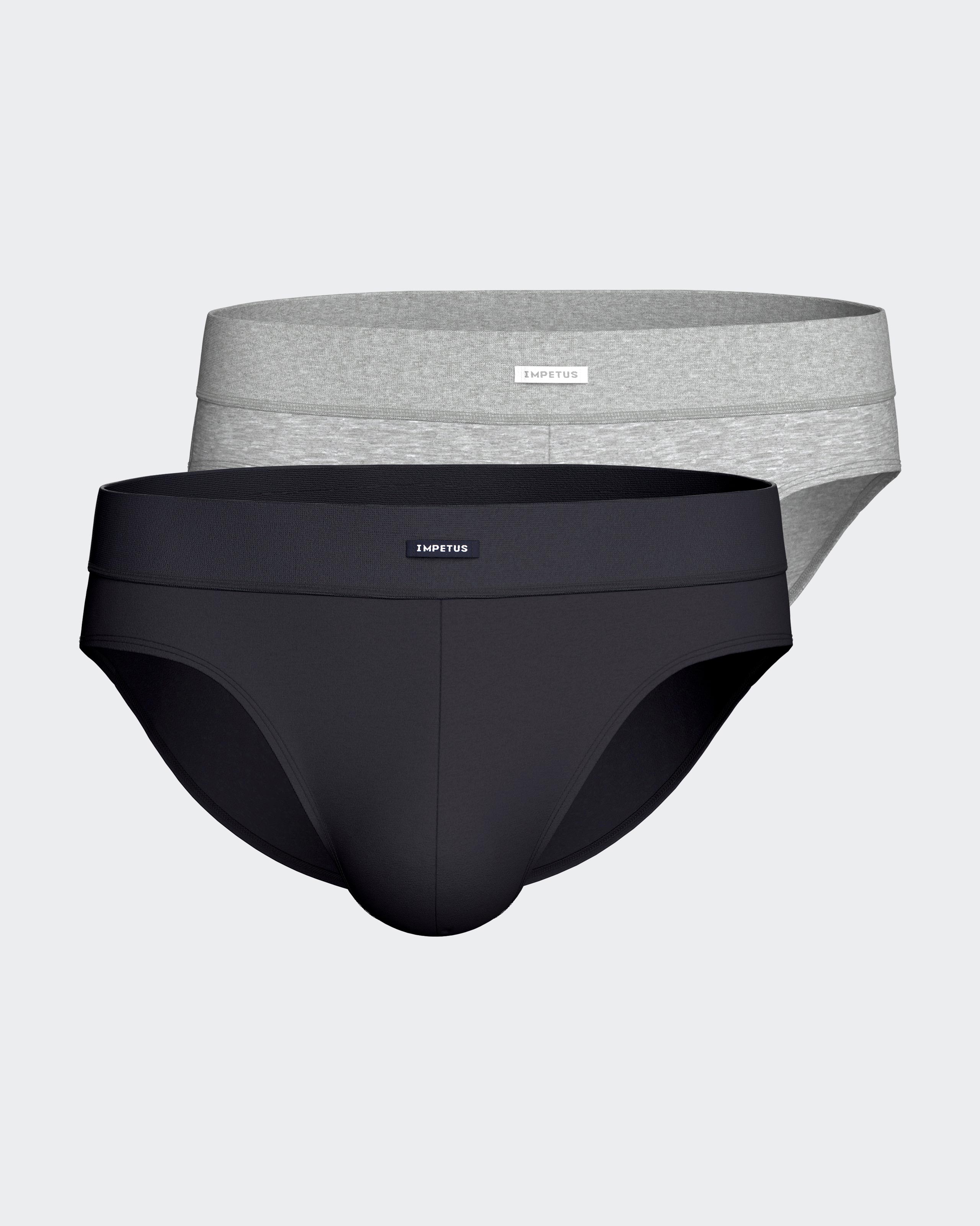 Impetus Pack 2 slips de punto de hombre Cotton Stretch