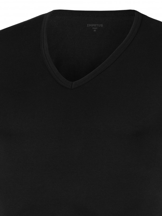 Tshirt de homem gola em V Cotton Stretch