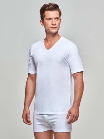 T-shirt decote V Pure Cotton T-shirt decote V Pure Cotton