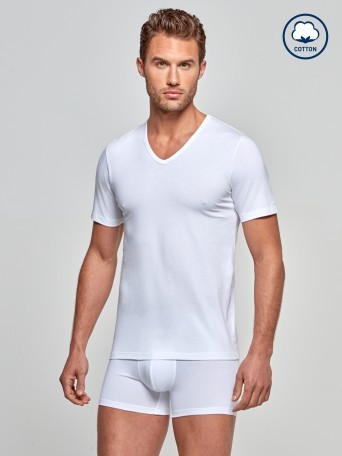 T-shirt decote V Cotton Stretch T-shirt decote V Cotton Stretch