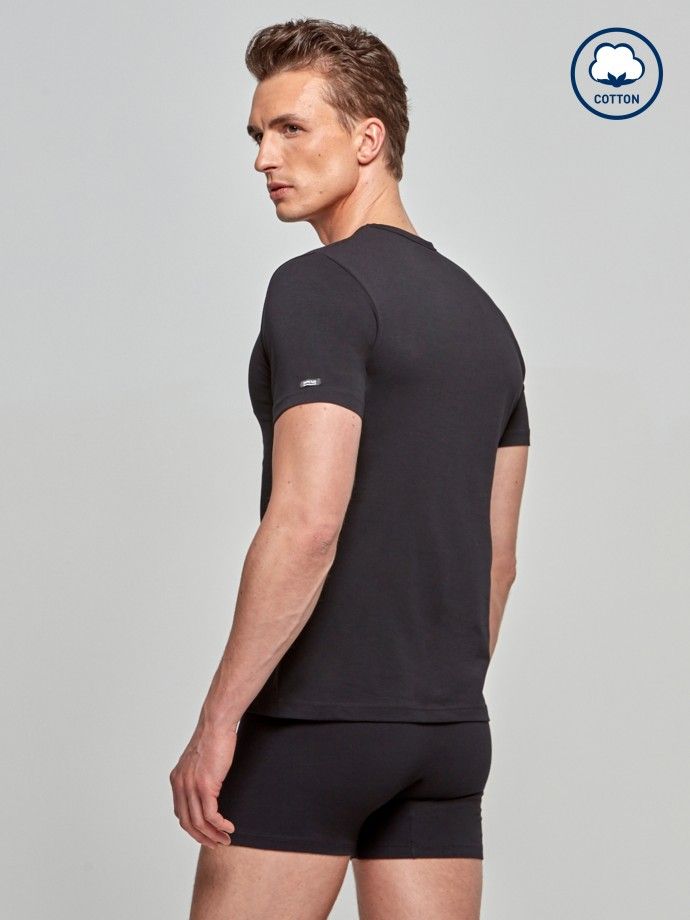 T-shirt Cuelo V Cotton Stretch