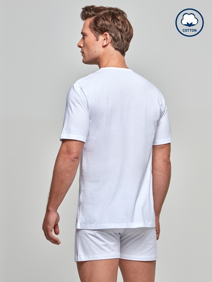 T-shirt decote V Pure Cotton