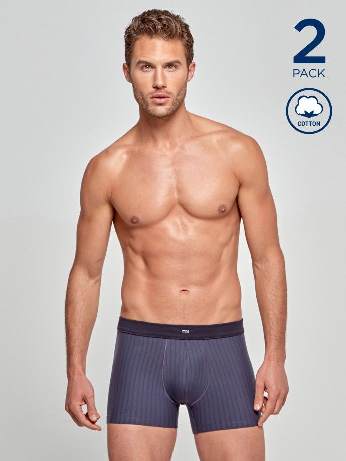 Pack 2 Boxers Cotton Stretch