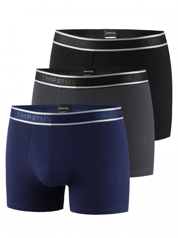 Pack 3 boxers de homem Cotton Stretch