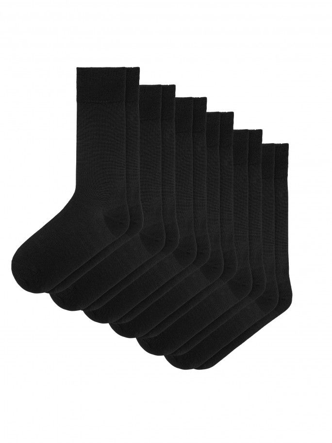 6 Pack Mercerized Cotton Socks