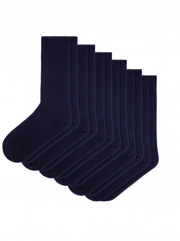 6 Pares de Meias Mercerizadas