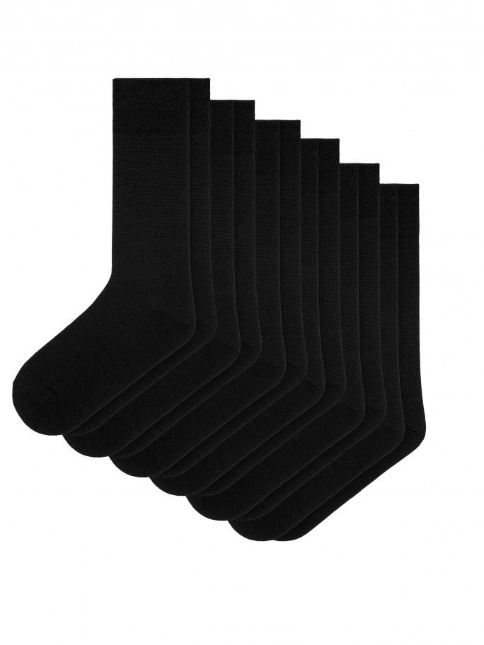 Pack 6 Pares de Meias Algodo