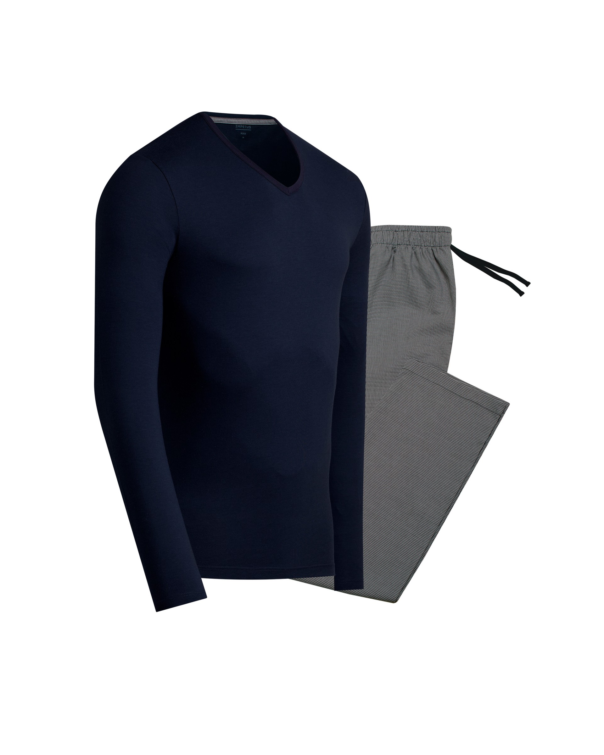 Men's pyjamas in chequered fabric