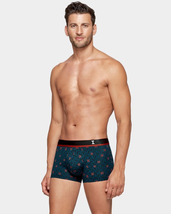 Boxer ceinture lastique bicolor