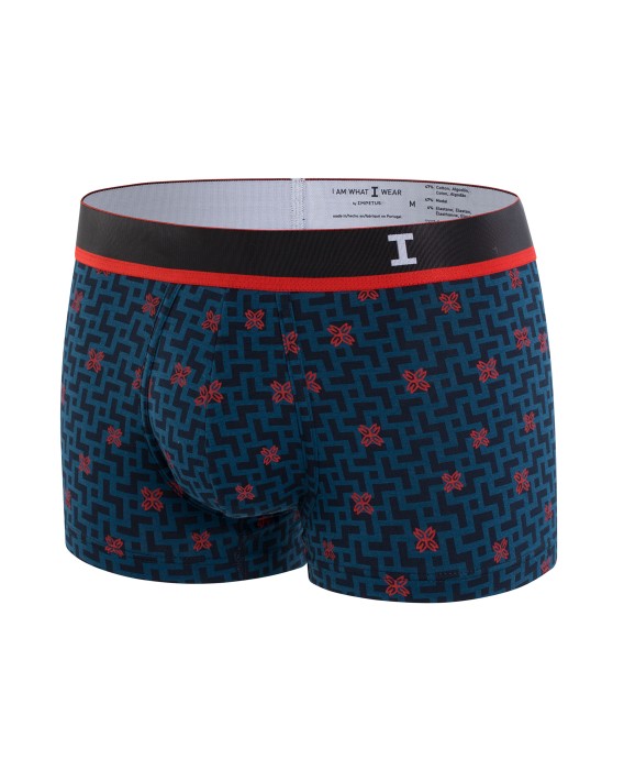 Boxer ceinture lastique bicolor