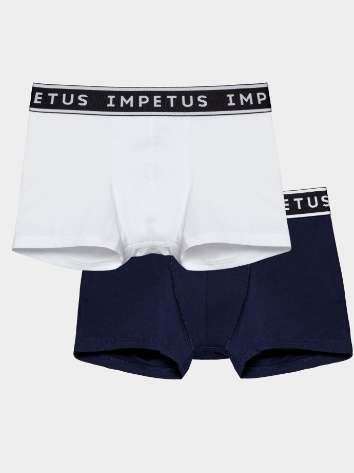 Pack of two boxers for boy in Cotton