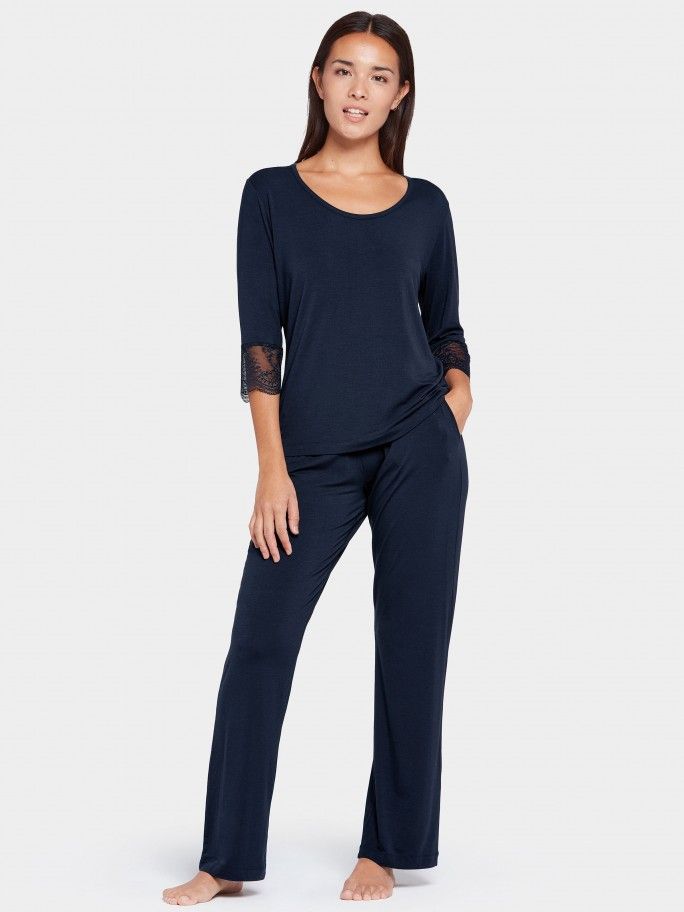Pijama longo Dentelle