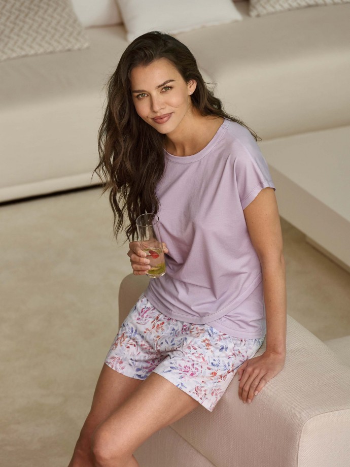 Pijama corto floral Freesia