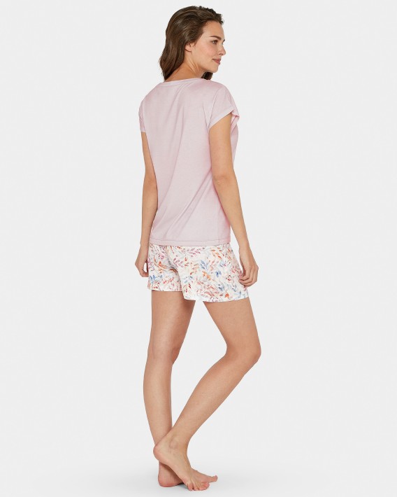 Pijama corto floral Freesia