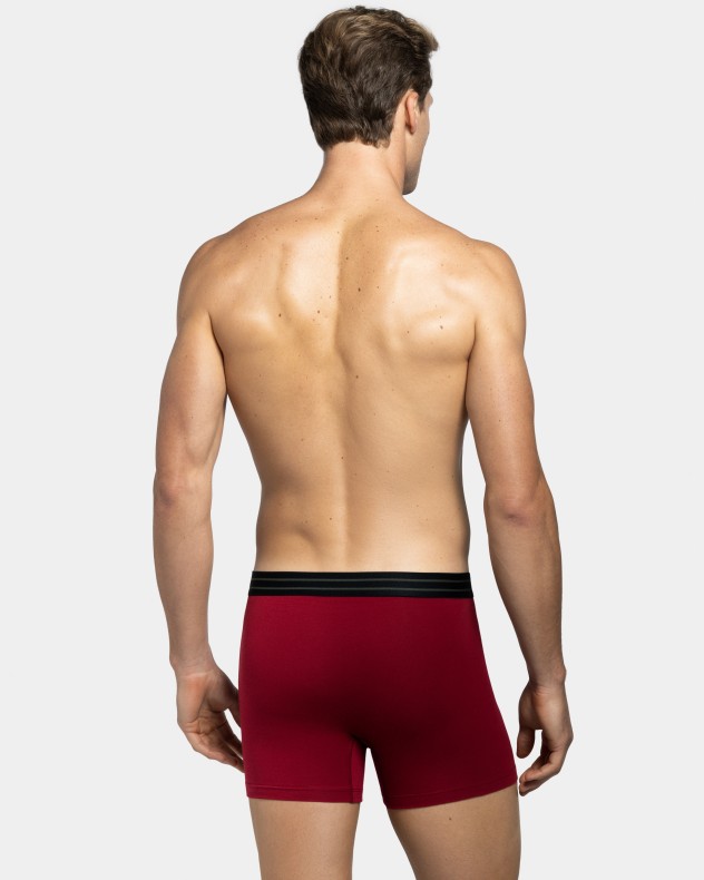 Pack 2 Boxers lisos com cintura elástica