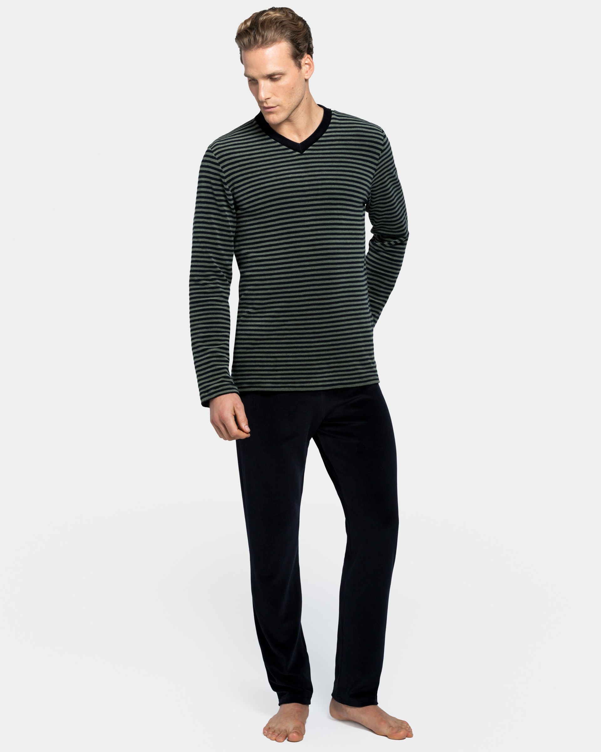 Thermo-Pyjama aus Samt