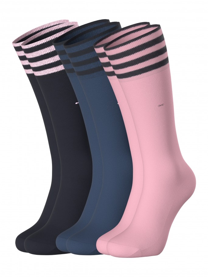 Lot de 3 paires chaussettes rays