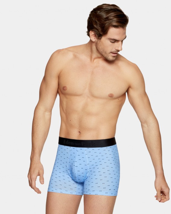 Boxer imprim signature en coton