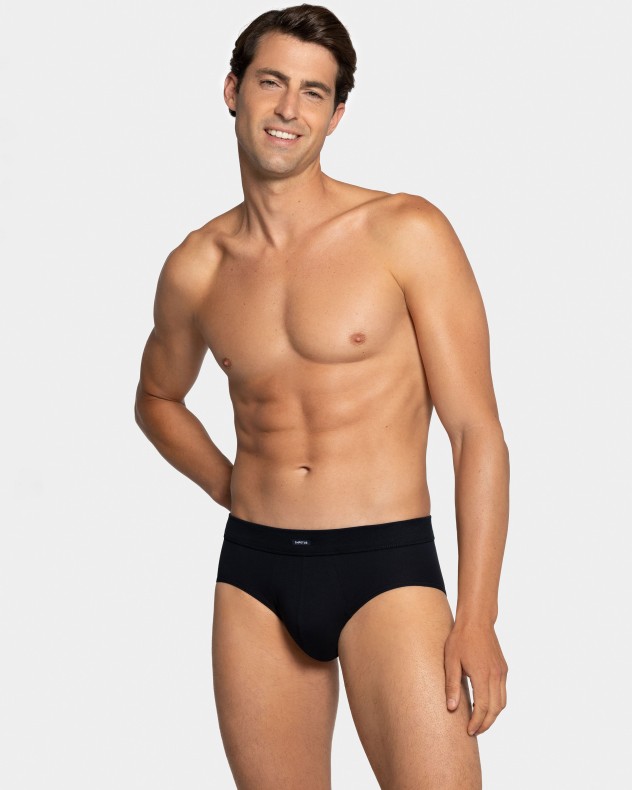 Pack 2 Man's slips in cotton