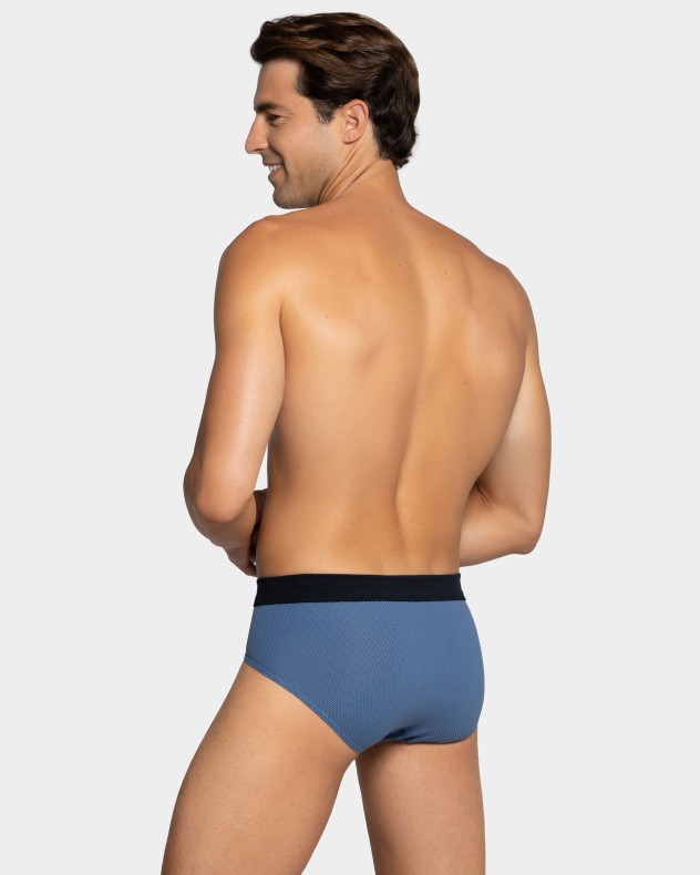 Pack 2 Man's slips in cotton