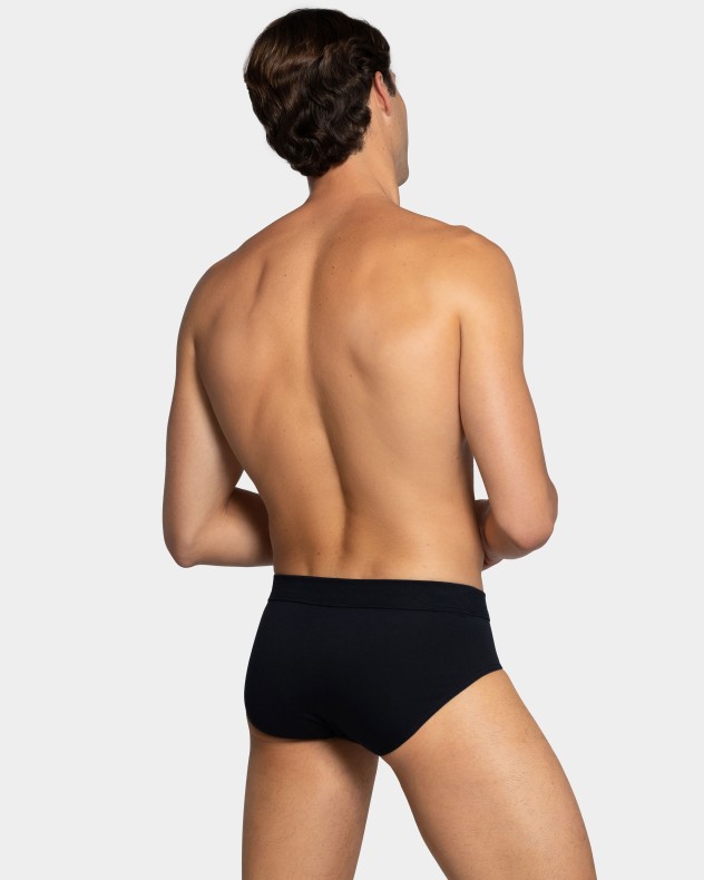 Pack 2 Man's slips in cotton