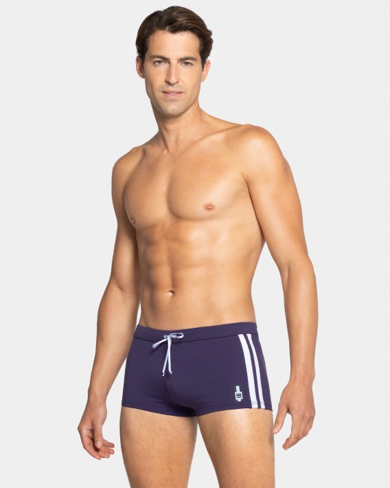 Boxer de bain  rayures latrales