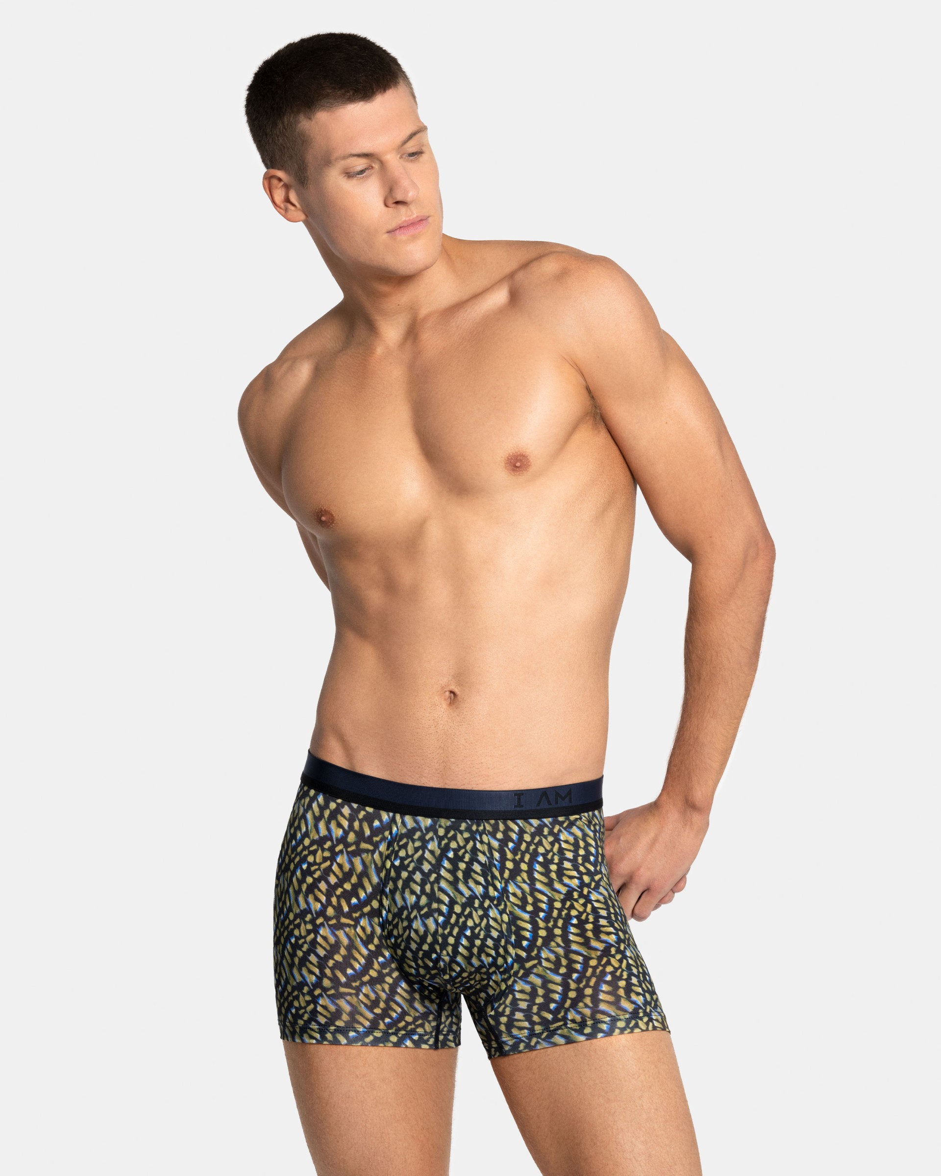 Herren Boxershorts mit Animal-Print