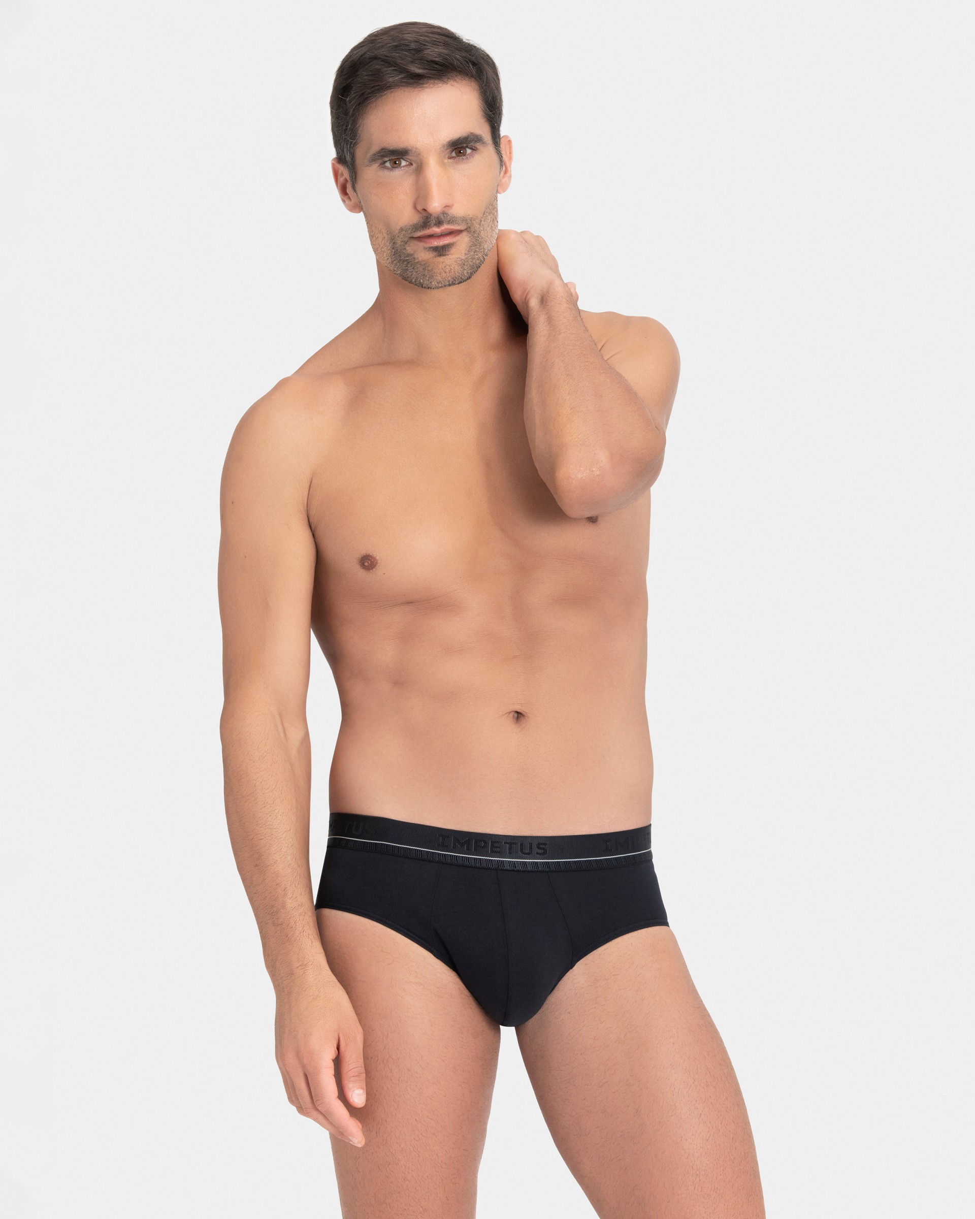 Pack 2 Man's slips in cotton