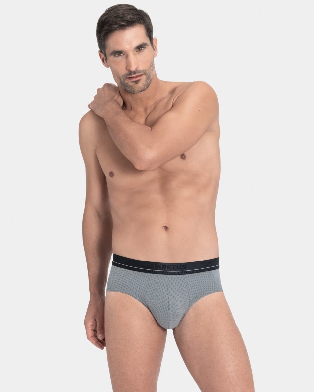 Pack 2 Man's slips in cotton