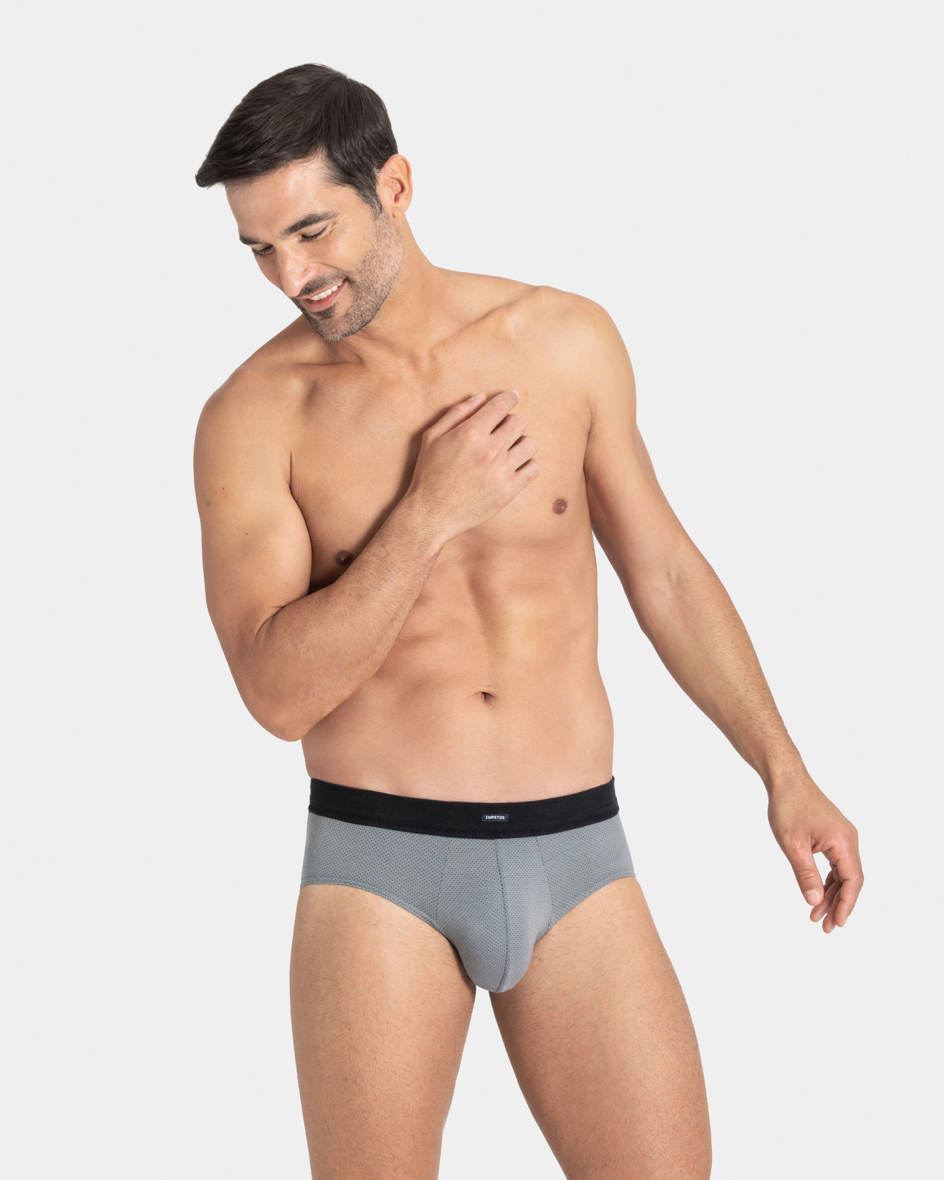 Pack 2 Man's slips in cotton