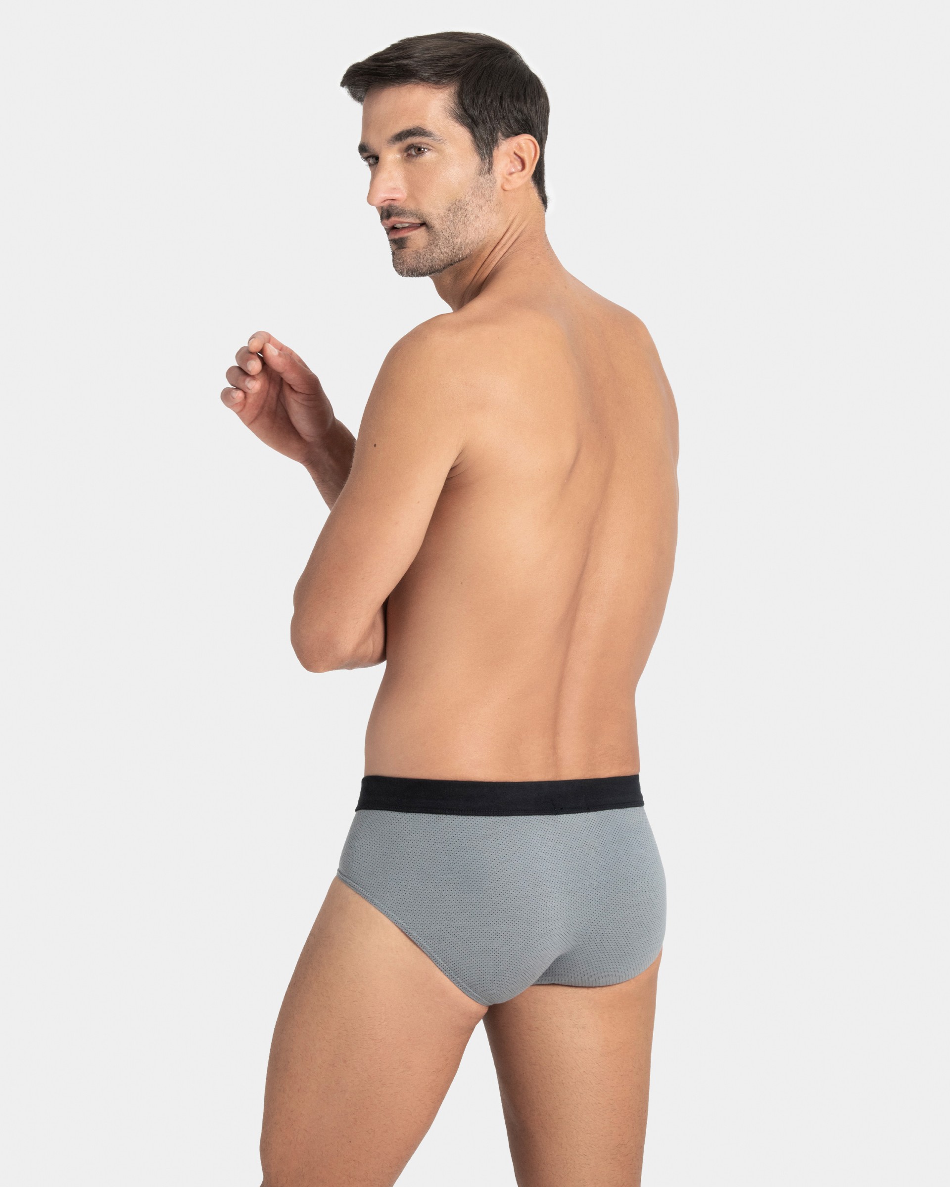 Pack 2 Man's slips in cotton