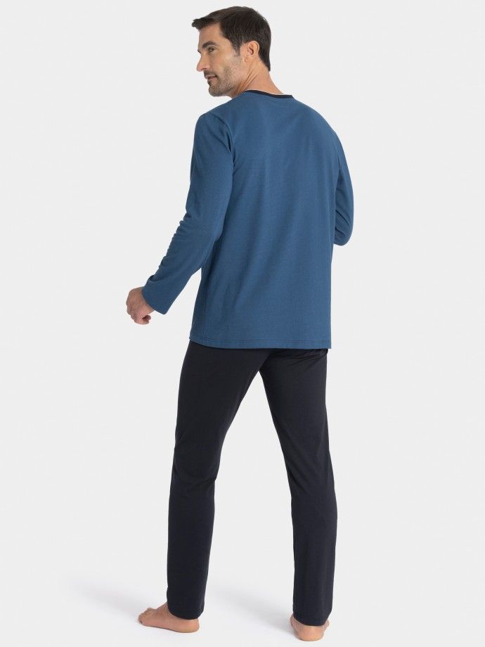 Man's long pyjama in cotton