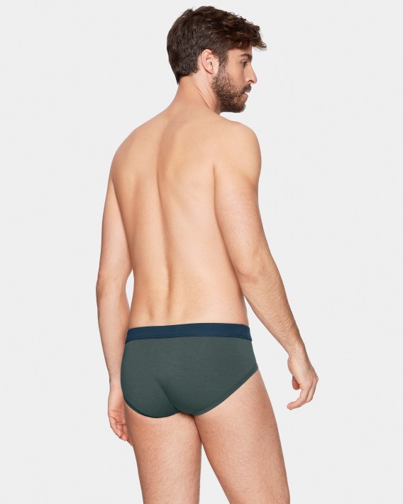 Slip de homem liso em Lyocell