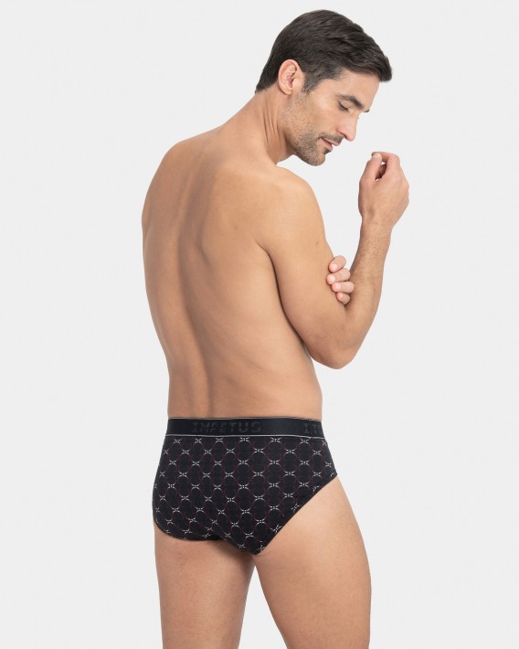 Slip imprim en Coton Lyocell
