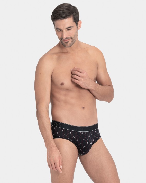 Slip imprim en Coton Lyocell