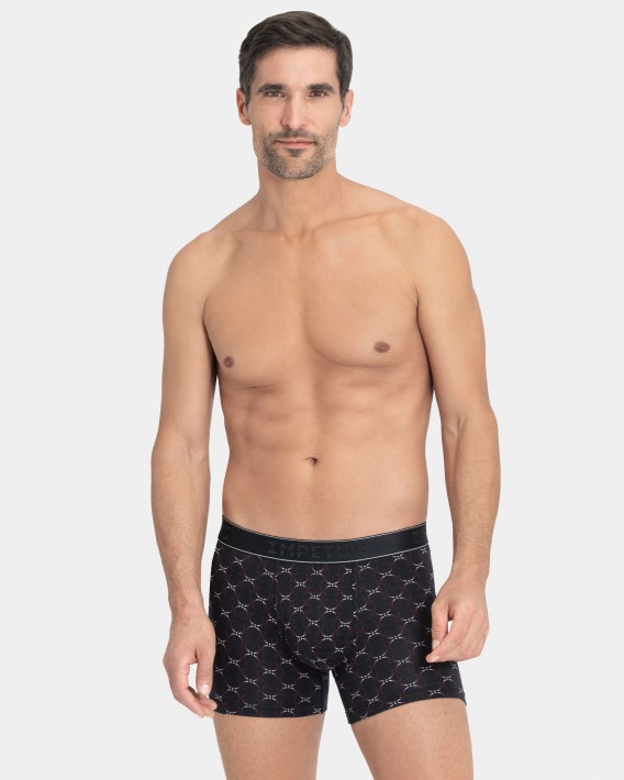 Boxer de homem estampado em Algodo Lyocell
