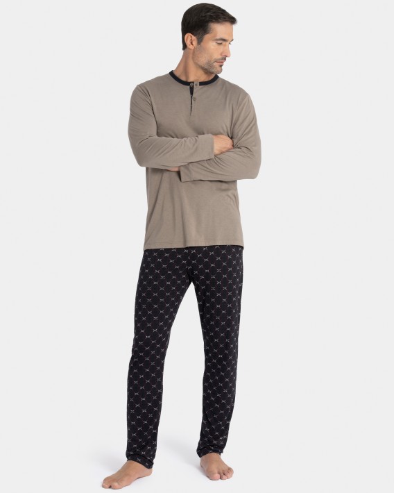 Pyjama imprim en Coton Lyocell