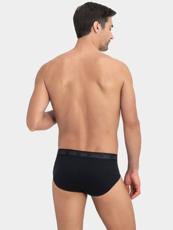 Pack de dois slips de homem lisos em Algodo