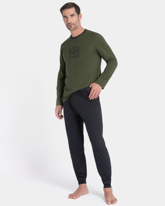 Pijama de homem em Algodo