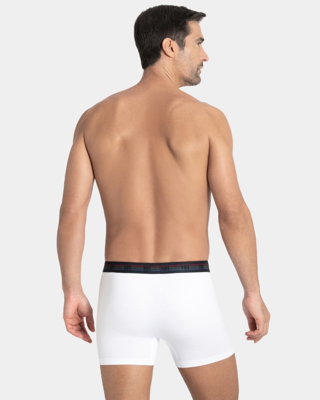 Pack 2 plain man's boxers in cotton