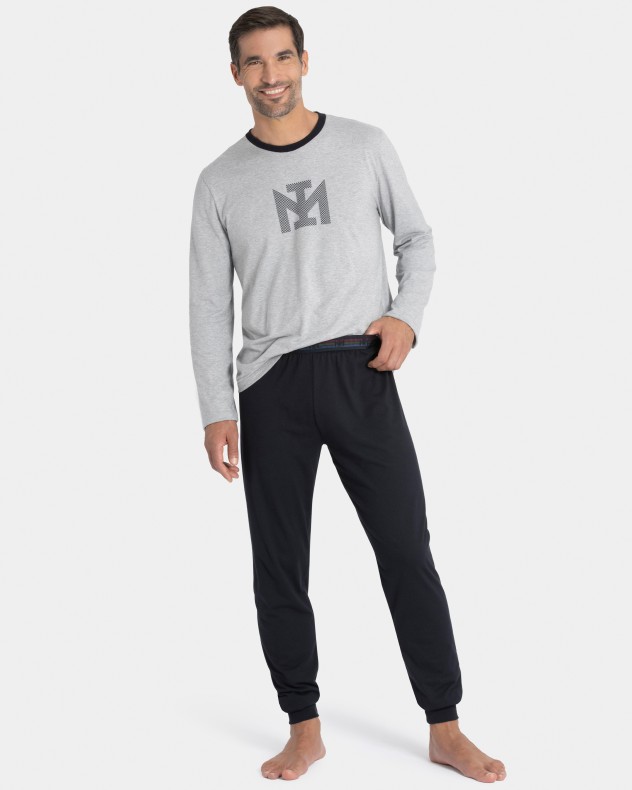 Man's pyjama in cotton