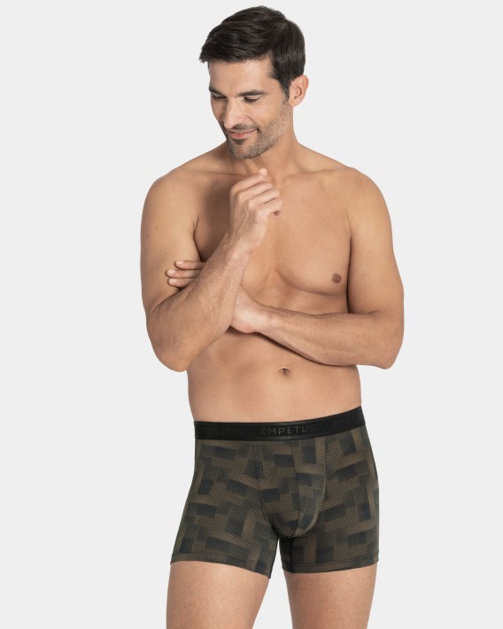 Printed man's boxer in cotton Modal