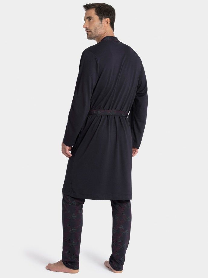 Robe de homem estampado em Algodo Modal