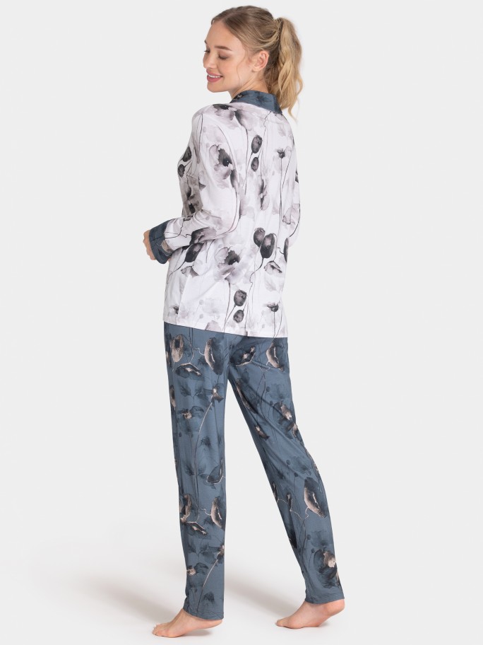 Woman's Pyjama with buttons in Modal