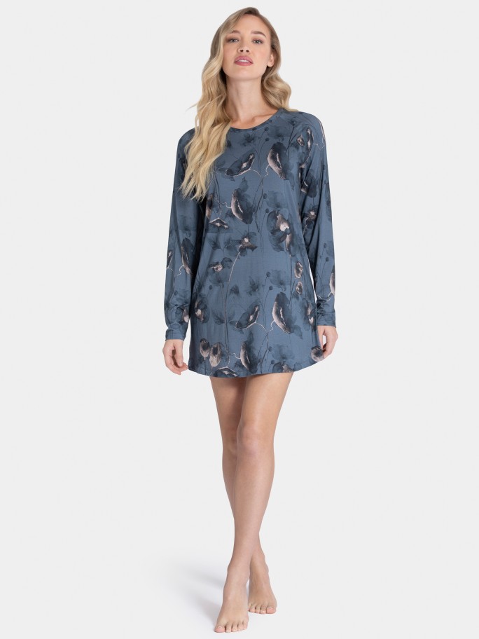 Printed Nightgown in Modal