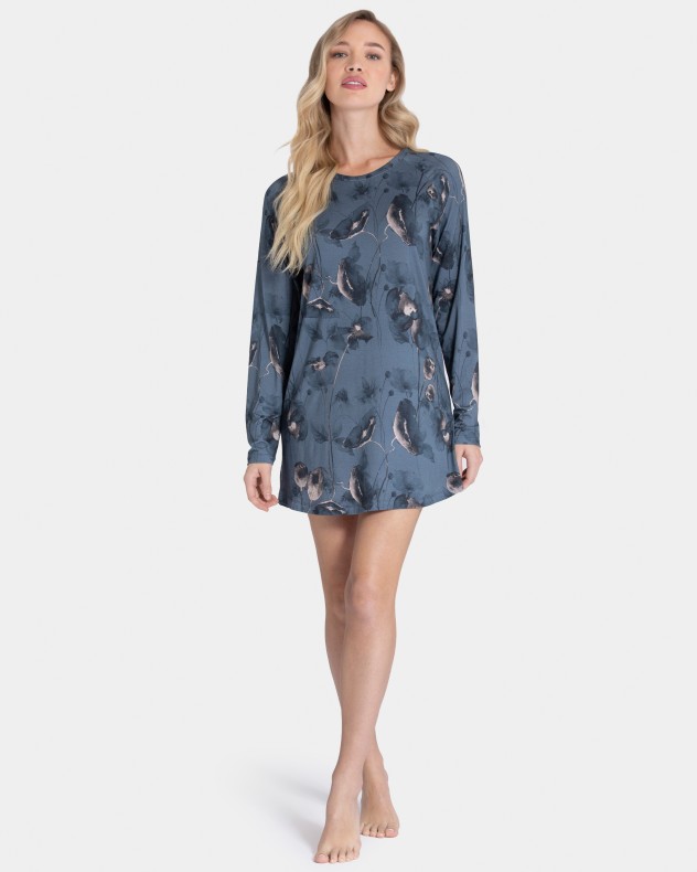 Nachthemd mit Blumenprint