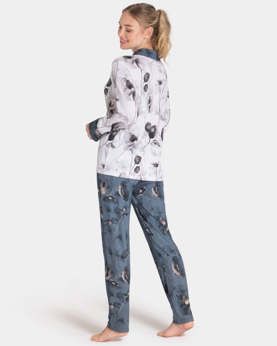 Woman's Pyjama with buttons in Modal