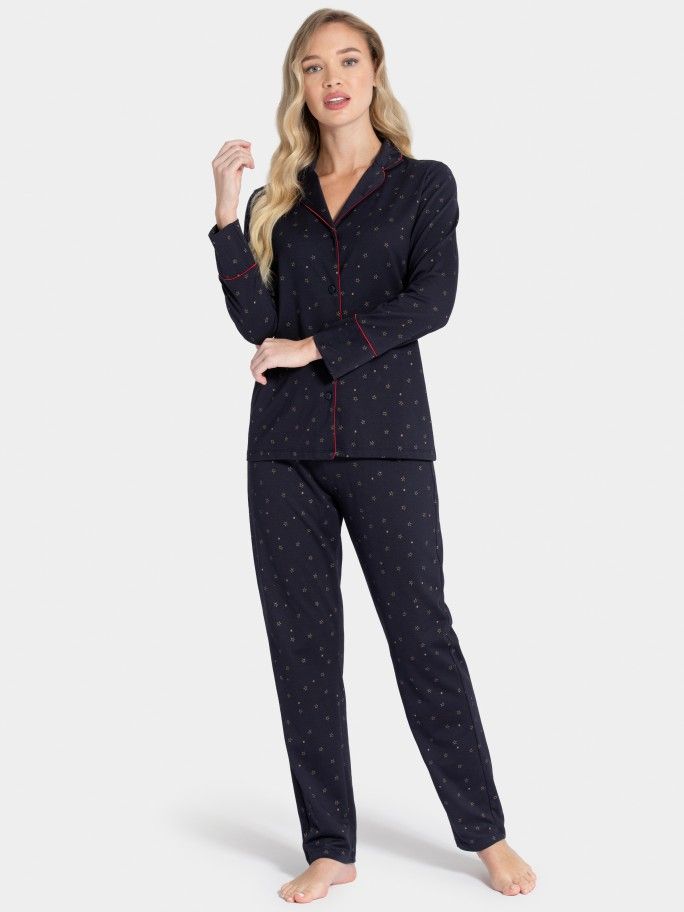 Printed woman's pyjama in Cotton Modal